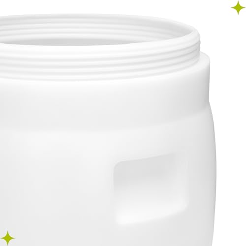 Garronda 23 Liter BPA-freies Fass und Futtertonne, Weithalsfass, Wassertank und Behälter mit Deckel für Sauerkraut sowie Surfass Pökelfass für Fleisch GD-0087, Weiß