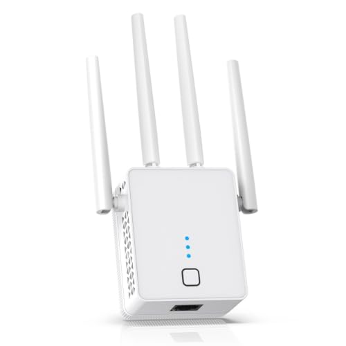 2026 New WiFi Extender, WiFi Booster 1200Mbps Dual Band | (5.8GHz/2.4GHz), WiFi Extender Signal Booster for Home with Ethernet Port Covers up to 18999sq.ft and 115+ Devices (White) - image 1