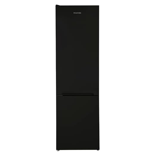 Russell Hobbs Freestanding Fridge Freezer, 54cm Wide, 180cm High, 204L Fridge Space, 84L Freezer Space, 4 Shelves, 4 Door Racks, Eco Friendly, Black, RH180FF541E1B