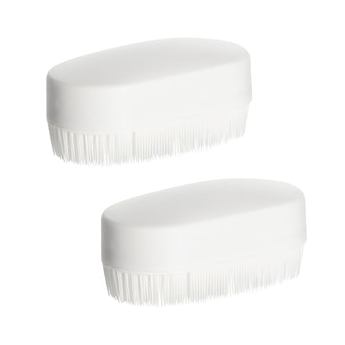 BORFUE 2pcs Sensory Brush Therapy Brush Stimulating and Calming Tools Bath Brush Sensory Processing Soft Bristles Tool for Baby