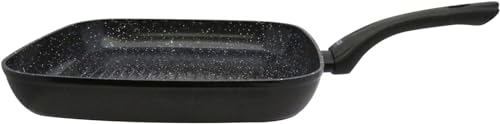 ELO Belugo Grill Pan 28 x 28 cm Made of Forged Aluminium - High-Quality Non-Stick Pan PFAS Free with ELODUR® Select Coating - Frying Pan Induction