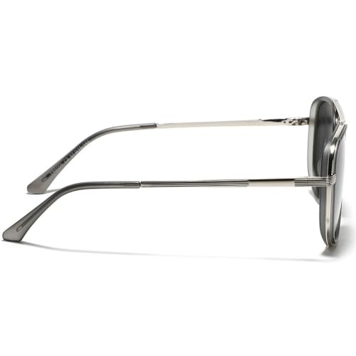 Trendy Polarized Pilot Sunglasses for Womens Men Retro 70s Style UV Protection Double Beam Sun Glasses2