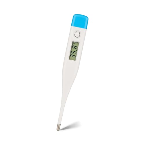 Image of Intelligent Digital Thermometer,LCD Display Screen,Fast Measurement,Suitable for Children and Adults,Easy to Maintain Cleanliness and Hygiene,Bringing Family Health,Light Blue