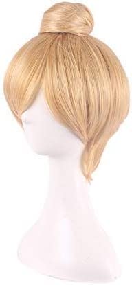 A　ティンカーベル風　ウィッグ Amazon.co.jp: 30cmのショートブロンドのコスプレウィッグ