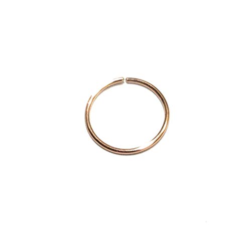 14k Rose Gold Filled Nose Hoop Ring Cartilage Earring 24g 22g 21g 20g 18g 6mm 7mm 8mm 9mm 10mm