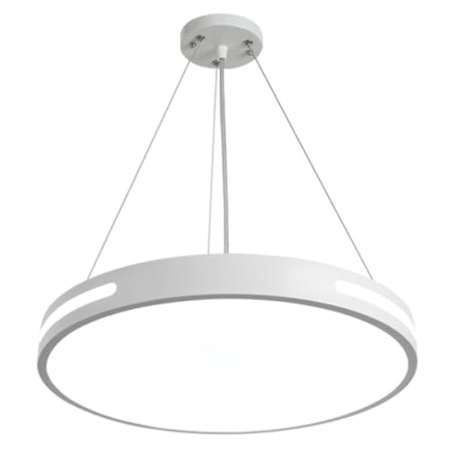 Aparato colgante LED industrial circular para techo rústico y salón minimalista contemporáneo
