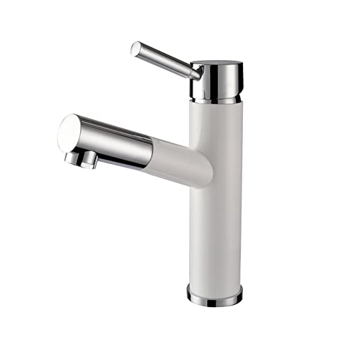 Robinet d'évier extractible court idéal pour simplifier la routine beauté du matin