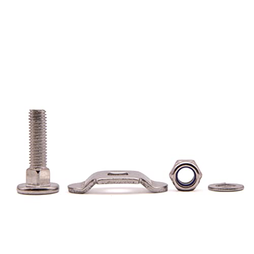 Rostfrei 10 Stück 25 mm Edelstahl Schraubfitting Airlineschiene Fitting Zurrschienen Endbeschlag Endfitting Endbeschläge… – Bild 5