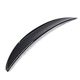 IKON MOTORSPORTS, Trunk Spoiler Compatible with 2016-2025 Mazda MX-5 & MX-5 Miata ND 4th Gen, P Style Painted #A3F Brilliant Black ABS Plastic Rear Trunk Lid Spoiler Wing Lip