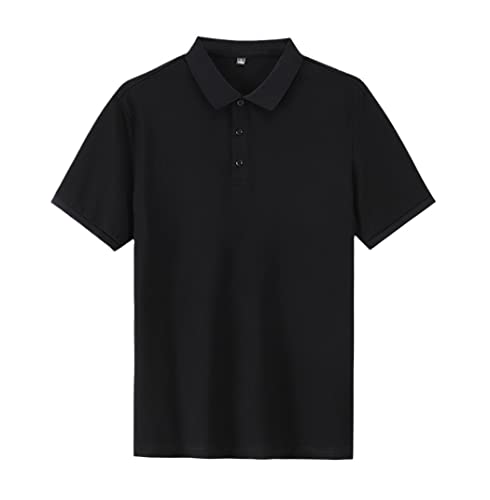 Polo décontracté en coton XXL bleu marine contre l'inconfort