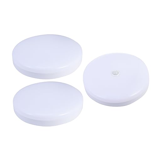 Housoutil 3 Piezas Sensor de luz plafones led plafón led lamparita iluminacion led hogar decoracion night light luz de techo de noche luz de techo llevada lámpara de techo el plastico