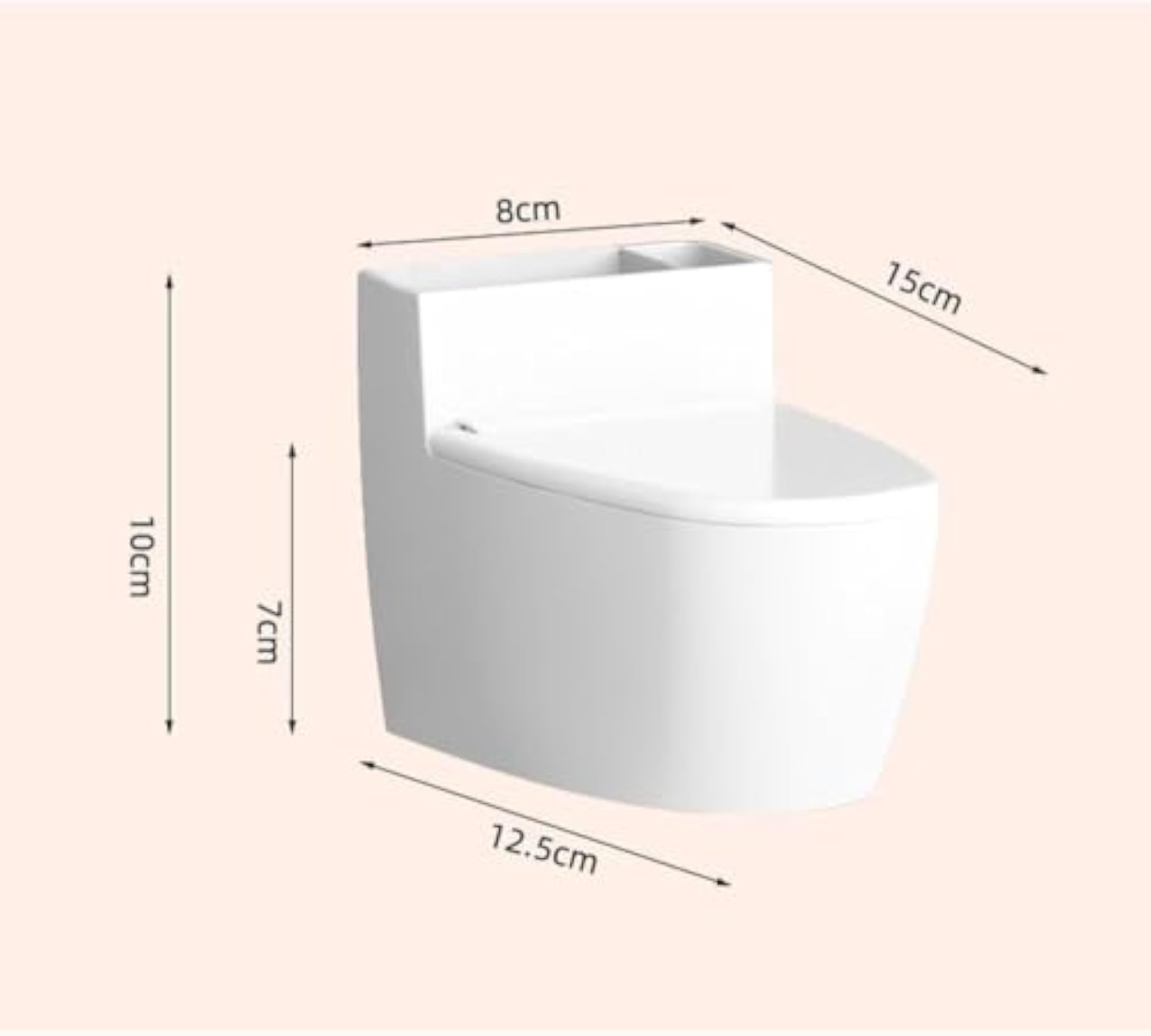 Wall-Mounted Cigarette Ashtray with Lid
