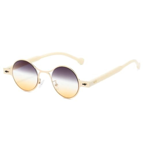Lunettes de soleil rétro rondes pour stopper l'éblouissement avec style punk