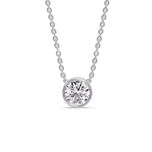 Fascinating Diamonds Bezel Set Solitaire Pendant