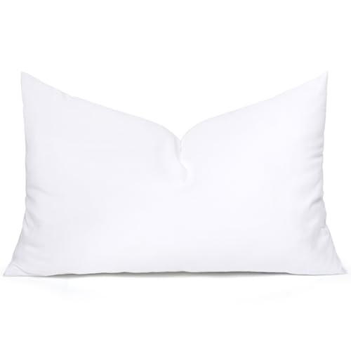 MIULEE 12x22 Inch Throw Pillow Insert for Couch Sofa Bed
