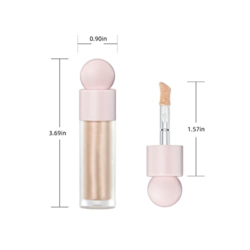 Dageda Liquid Highlighter, Beauty Glow Highlight Body Shimmer, Waterproof Smooth Cream Highlighter, Longlasting Face Liquid Highlighter, Body Highlighter For Women Highlighter Makeup(Starlight) #TOP6