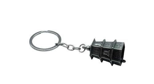 Image of Classic Antique Tibetan Temple Bell Shaped Keyring for Gift Gaurdian bell for Car Bike Bags Metal Key ring Key Chain Bag Charm Gift