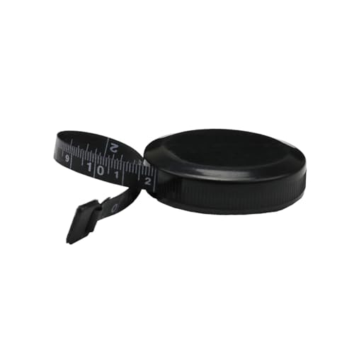 Cinta métrica retráctil mini 150 cm GLEAVI negra miniatura 1