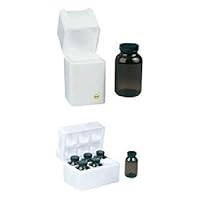 neoLab Polystyrol Sicherheitsbox für 6 x 1000 ml Runden Glasflaschen, Weiß