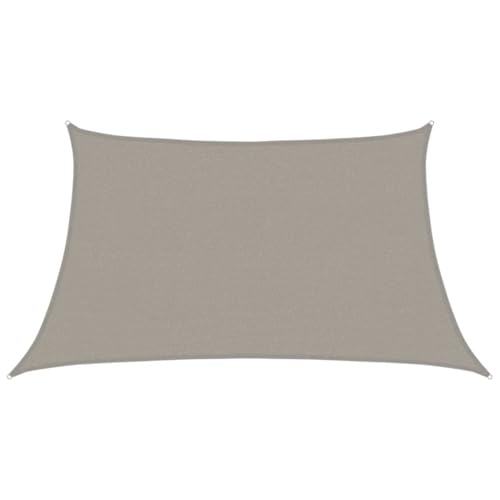 vidaXL Vela Parasole 160 g/m² Trapezio Grigio Chiaro 3/4x2 m in HDPE, Vela ombreggiante, Ombra da Patio, tettoia ombreggiante, Vela da Giardino