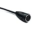 SYSTEM-S S-Video Kabel 50 cm Din 4 Pin Stecker zu Buchse in Schwarz