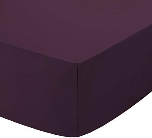 16"(40cm) Extra Deep Non Iron Percal Fitted Sheet in Size Single, Double, King & SuperKing (Double, Grey)