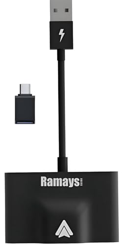 Ramay Wireless Android Auto Adapter for OEM Factory Wired Android Auto Cars Easy Setup Plug & Play AA Cars- Auto Dongle for Android Phones Converts Wired/Auto to Wireless