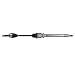 Detroit Axle - Front Right CV Axle for 2011-2015 Ford Fiesta Passenger Side CV Axle Shaft Assembly 2012 2013 2014 Replacement