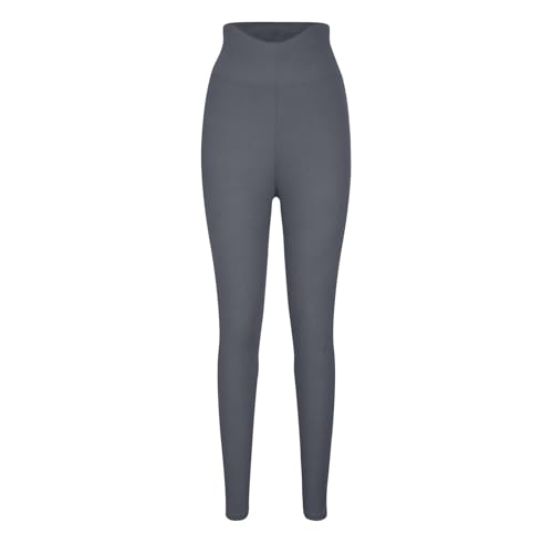 Genérico Leggins Yoga Mujer - Leggins Pantalones de Yoga de Talla Grande para Mujer con Cintura Alta y Tacto Nude Leggings Europeos y de Nueve Puntos Talla Grande (GY1 XXXXXL)