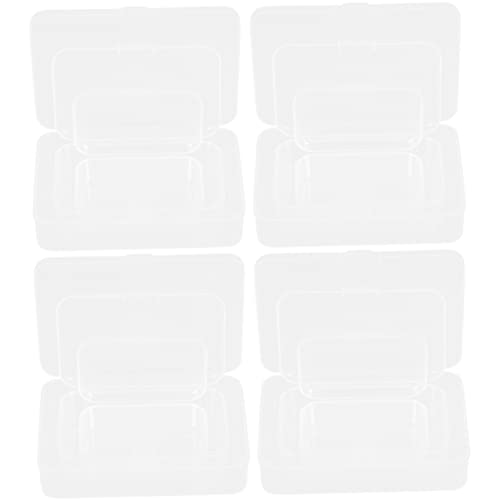 Boîte de rangement transparente plastique compacte et empilable pour petits éléments