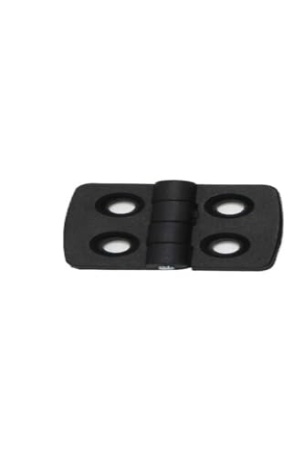 10pc Nylon Small Hinge Black Plastic Door Bearing Distribution Box Cabinet Door Industrial Box(40x30)