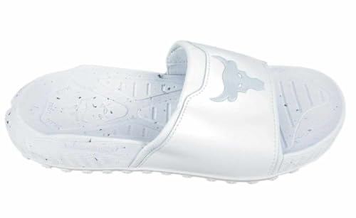 Under Armour Unisex Project Rock 3 Slides M10/W11.5 White