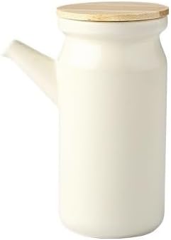 1/2pcs 370ml Ceramic Oil Dispenser Bottle with Lid Soy Sauce Condiment Container No Drip Oil Vinegar Cruet for Kitchen Olive Oil Pot