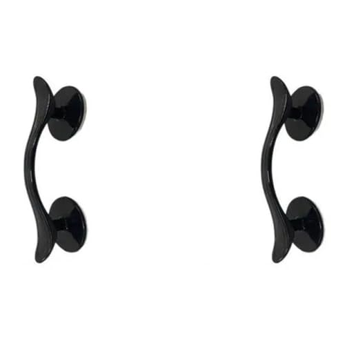 �z�Ճh�A�n���h�� �X���C�h�� �①�Ƀh�A �����o�� �H��I����� ���S �o�X �V�����[ �K���X�h�A ����~�߃O���b�v�n���h��(2PCS Black)