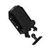 2-1/4"L, Single Push Latch, Magnetic, Plastic Housing, Black Finish
