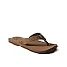 REEF Twinpin Mens Beach Flip Flop, Soft Cushion Footbed, Water Friendly, Sandstone, 13