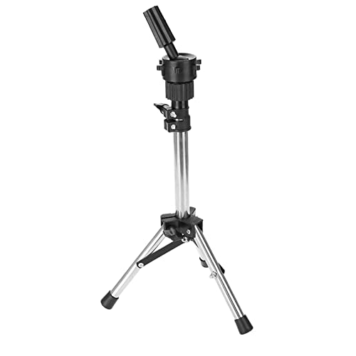 Greensen Wig Stand Tripod with Head, with Mannequin Head Stand Cosmetology Hairdressing Training Mannequin Head Stand Tripod Adjustable Wig Tripod for Cosmetology Hairdressing Training - Thumbnail 6