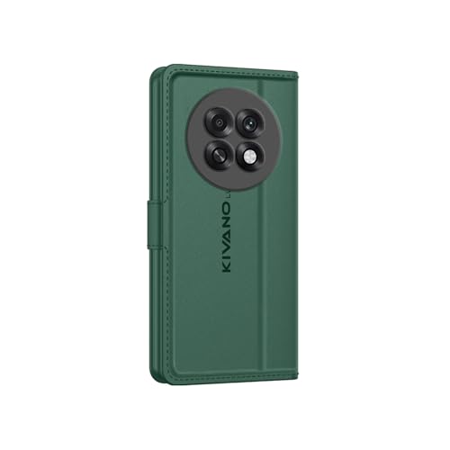 Image of KIVANO LUXE Compatible with Oppo F31 Pro Plus 5G Artisanal Leather Wallet Case with Card Holder for Men Women, Magnetic Flip Folio Cover with Stand RFID Blocking Cell