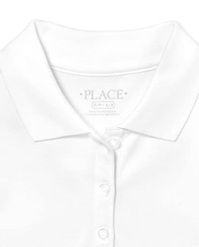 The Children'S Place 2043378-WHITE-L (10/12) Girl'S Short Sleeve Pique Polo thumb #2
