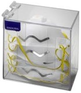 Horizon Manufacturing 5153 Short Dust Mask Dispenser with clear Lid - Clear Plastic