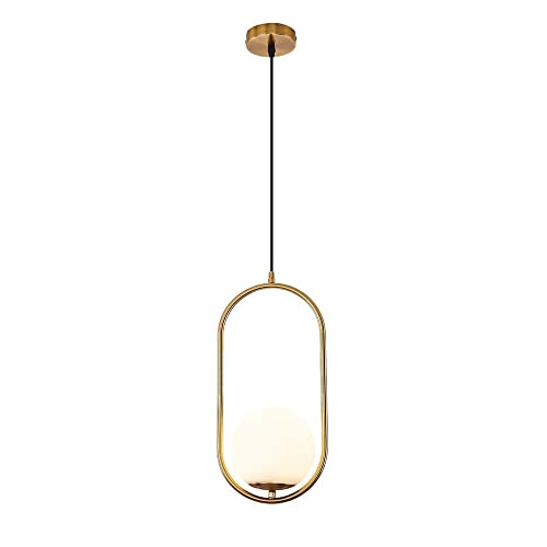 Suspension boule de verre réglable pour en finir avec l'éclairage de cuisine trop bas