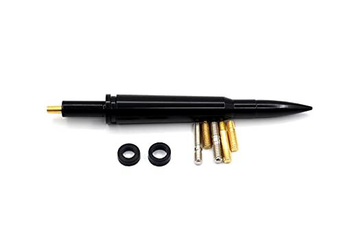 Image of 5.5 inch 50 Cal Bullet Car Truck Antenna Mast Vehicle Short Radio Antenna Replacement for Ford F Series Super Duty Ranger Explorer Dodge RAM 1500 2500 3500 Classic Pickup Trucks