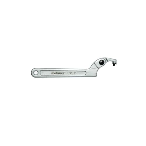 Image of Teng Tools 3/4 Inch to 2 Inch (4mm Pin Size) Adjustable C Pin Spanner Hook Wrench - HP2014