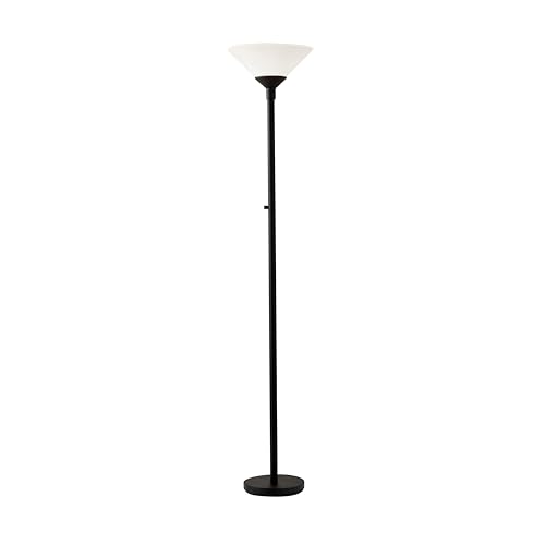 Adesso 7500-01 Aries Torchiere Floor Lamp - Black