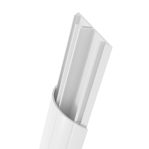 Habengut TV Cable Cover PVC White for Concealing Cables Below Flat Screen 5cm Width 1m Length - Image 2