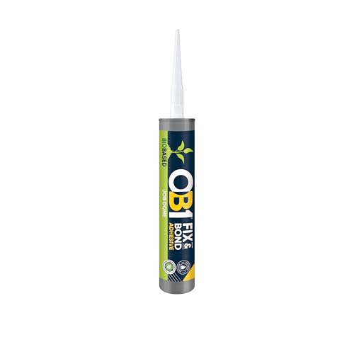 OB1 Fix & Bond Bio Based Adhesive White 310ml - Grab Adhesive - Solvent Free ...