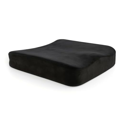 Aeris Memory Foam Seat Cushion for Office Chairs-Car Seat Cushion for Sciatica Pain-Carry Handle- Washable Soft Velour Cover-Great for Sitting Long Hours & Driving-Perfect for Truck Seats,Wheelchairs