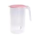 1 pichet en plastique pour eau froide, jus, lait, boissons - Grande capacité - Nettoyage facile - Pichet en plastique PP - Pichet passoire - Bouteille d'eau - Rose - S