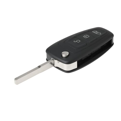 YINETTECH Étui de Clé 3 Boutons Compatible avec Ford Transit Connect Tourneo Custom