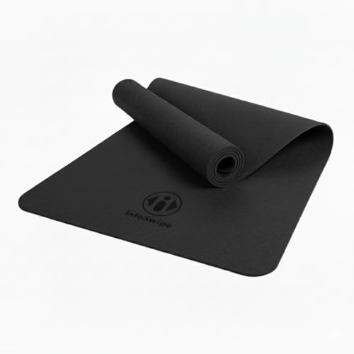 Tapis de yoga TPE antidérapant 6mm pour soulager les articulations sensibles